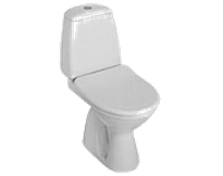 WC kompaktas SOLO 3/6L, horizontalus, kietas dangtis